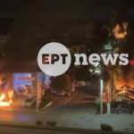 Νέα Φιλαδέλφεια: Βίντεο ντοκουμέντο από την εμπρηστική επίθεση στην έκθεση αυτοκινήτων