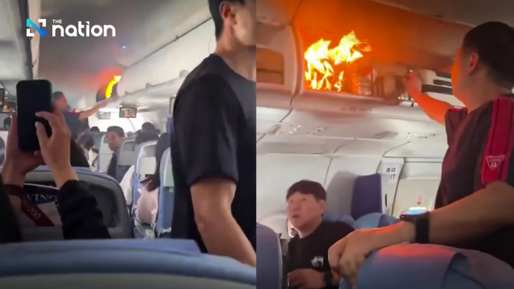 Πανικός στον αέρα: Power bank εξερράγη σε πτήση της Air China – Αναγκαστική προσγείωση στη Σαγκάη (βίντεο)
