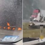 ΗΠΑ: Αεροπλάνο συνετρίβη σε αυτοκινητόδρομο και τυλίχθηκε στις φλόγες: Δύο άνθρωποι νεκροί (βίντεο)