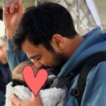 Ανδρέας Γεωργίου: Αγκαλιά με την τριών μηνών κόρη του