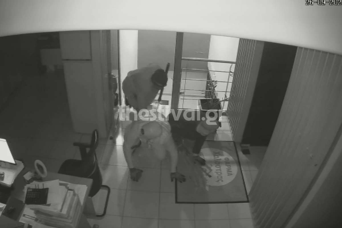 Θεσσαλονίκη: Βίντεο ντοκουμέντο από τη δράση των 4 Ρομά που έκλεβαν χρηματοκιβώτια