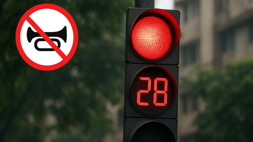 Κορνάρεις στο φανάρι; Θα μείνει για πάντα κόκκινο! Αυτή είναι η λύση για την ηχορύπανση