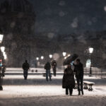 Viral στιγμές στο Παρίσι: Χορός και μουσική κάτω από το χιόνι