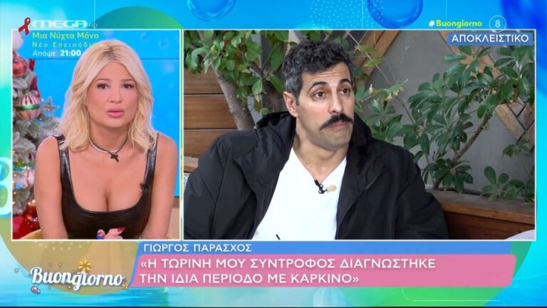 Γιώργος Παράσχος: Ευγνωμοσύνη για τον καρκίνο που άλλαξε τη ζωή μου [βίντεο]