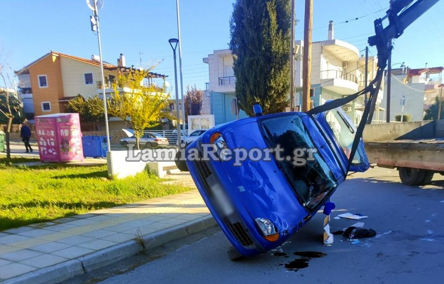 Λαμία: Τροχαίο ατύχημα μετά από παραβίαση stop