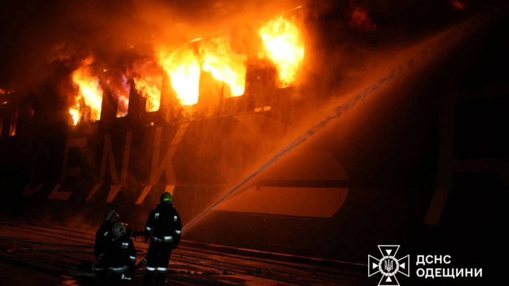 Τουρκικό πλοίο υπέστη ζημιές από ρωσική επιδρομή στην περιοχή της Οδησσού στην Ουκρανία