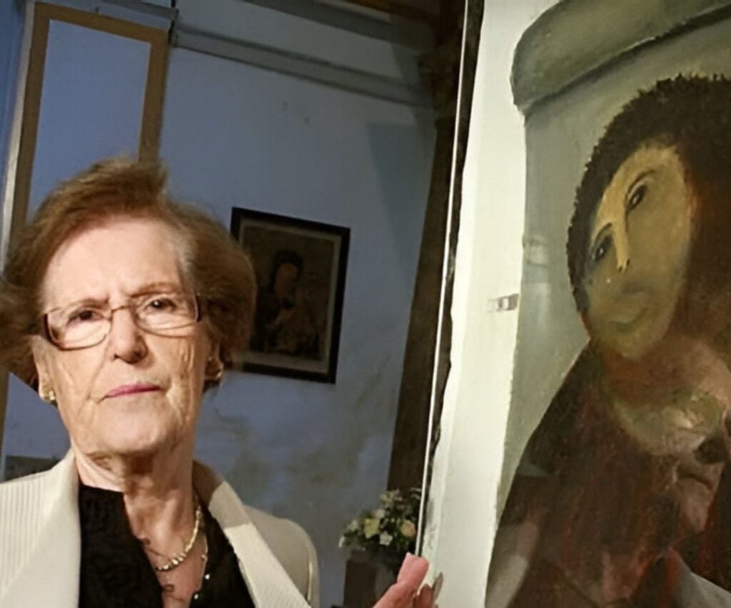 Σεσίλια Χιμένεθ: Πέθανε η Ισπανίδα που είχε κάνει την χειρότερη «συντήρηση» στην εικόνα του Χριστού