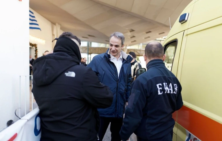 Πρωτοχρονιάτικη επίσκεψη Μητσοτάκη στο Γενικό Νοσοκομείο Αθηνών «Γεώργιος Γεννηματάς»