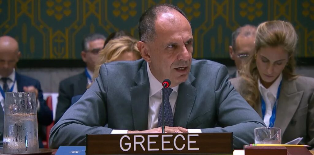 Παρέμβαση Γεραπετρίτη στο ΣΑ ΟΗΕ: Κρίσιμη η επόμενη φάση στη Γάζα – Στήριξη στη λύση δύο κρατών