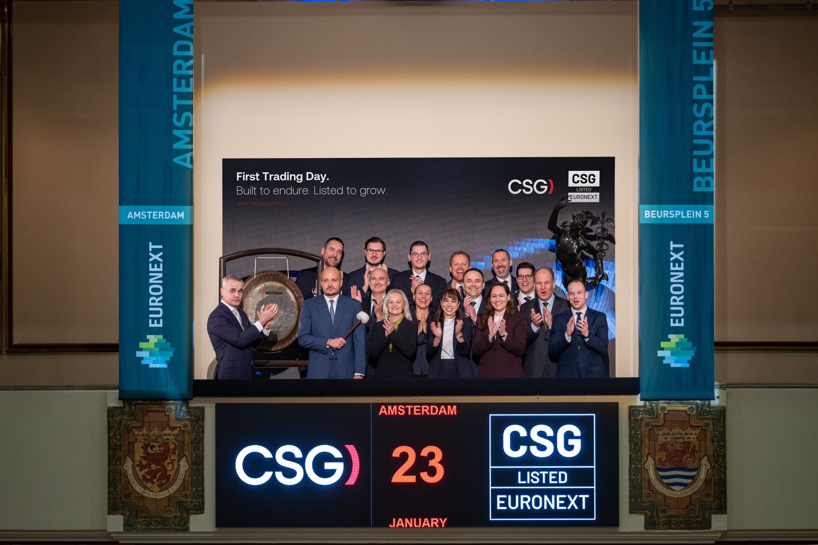 CSG IPO: Εισαγωγή στο χρηματιστήριο Euronext Άμστερνταμ