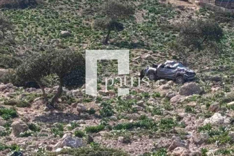 Σοκαριστικό ατύχημα στα Καπετανιανά της Κρήτης – 80χρονος έπεσε με το αυτοκίνητο σε γκρεμό 30 μέτρων