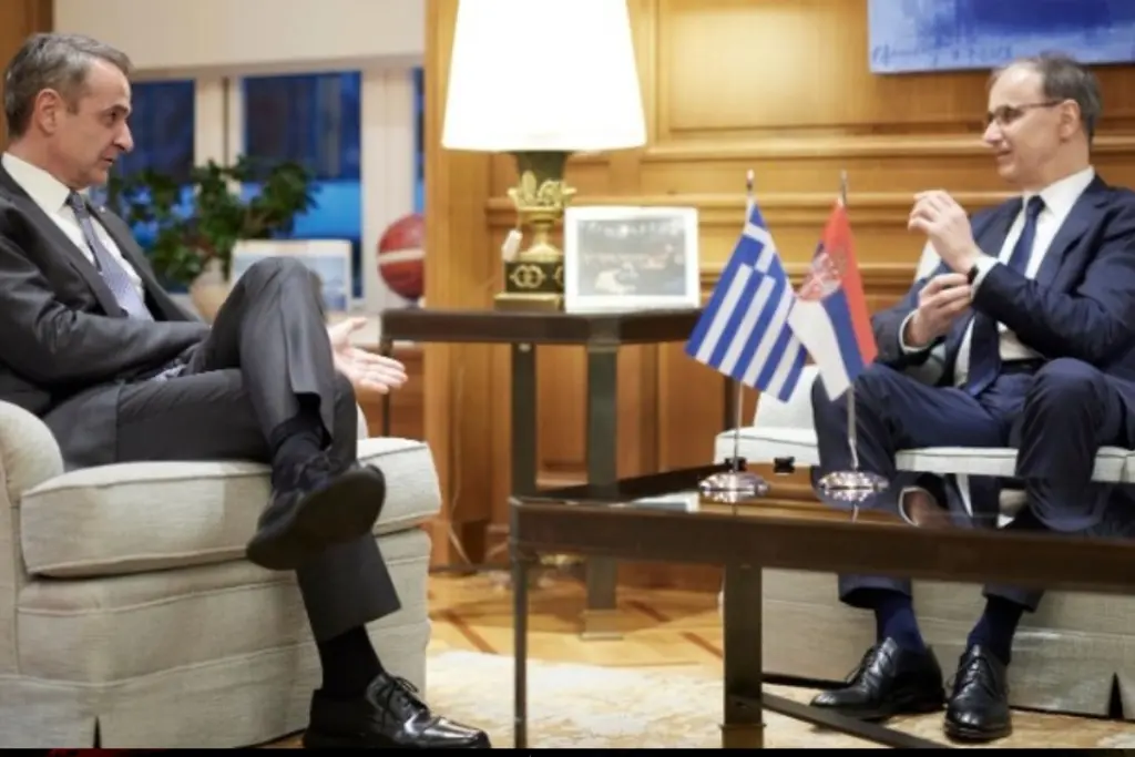 Συνάντηση Μητσοτάκη με τον Σέρβο πρωθυπουργό στο Μαξίμου: Τι συζήτησαν