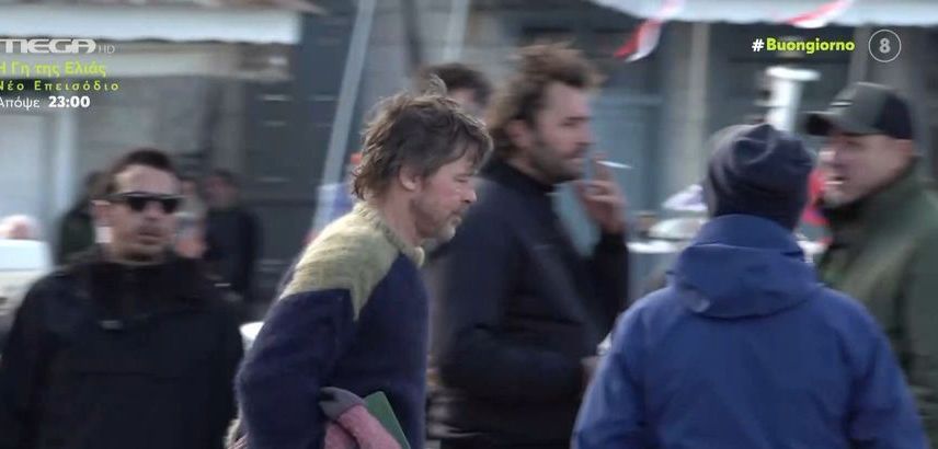 Ο Μπραντ Πιτ στο λιμάνι της Ύδρας για τα γυρίσματα της ταινίας, The Riders [βίντεο]
