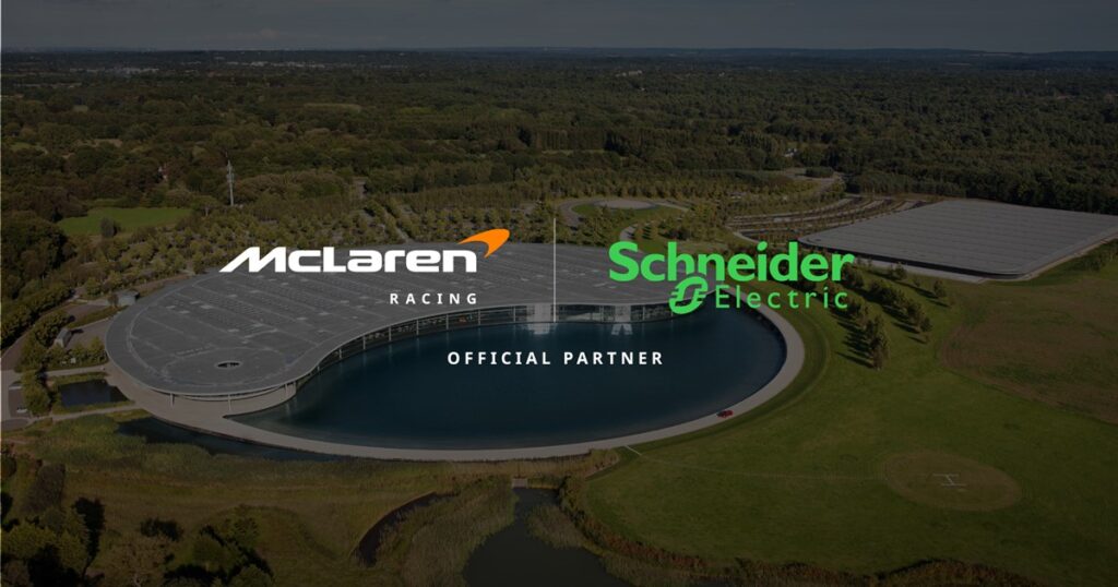 Η Schneider Electric γίνεται ο επίσημος συνεργάτης της McLaren Racing στον τομέα της ενεργειακής τεχ