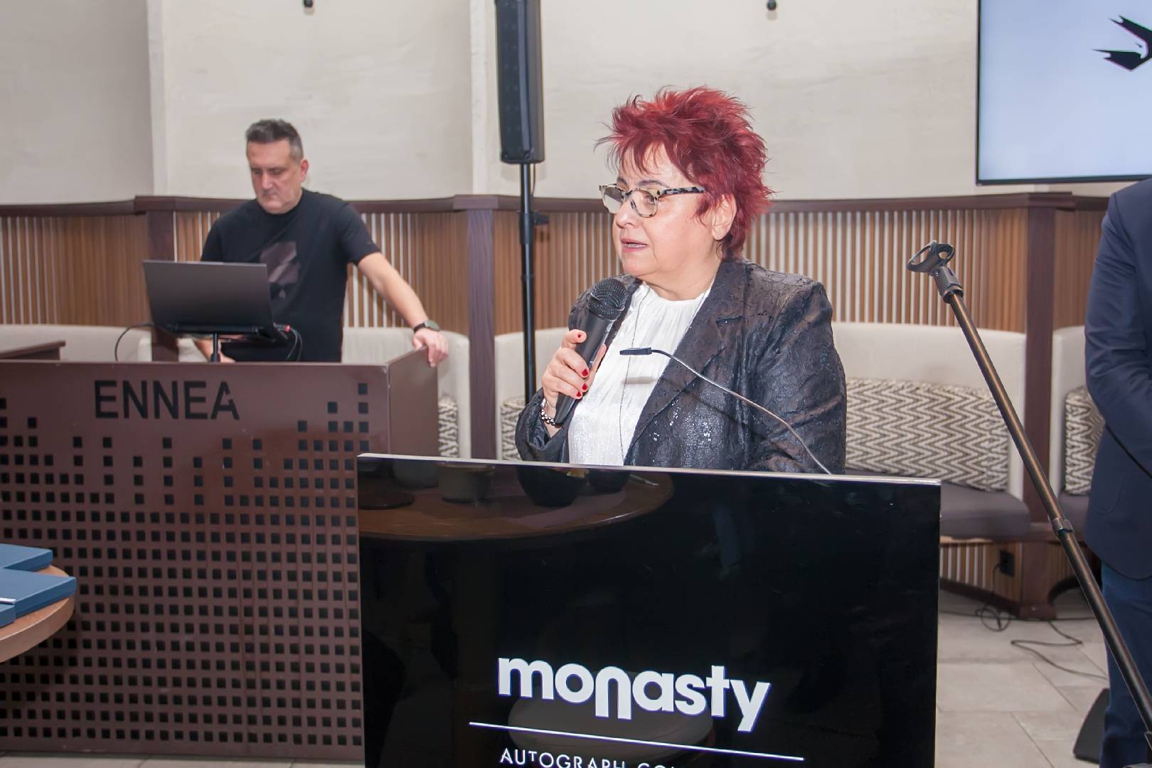 η πρόεδρος της Ένωσης Τουριστικών Γραφείων Μακεδονίας-Θράκης, Πόπη Ξυνοπούλου