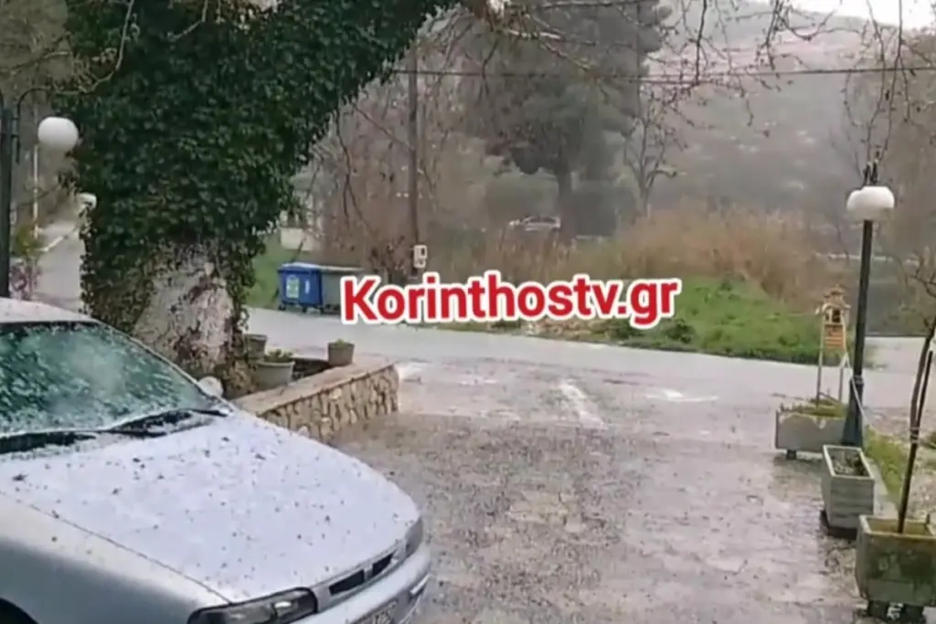 Κακοκαιρία: Ισχυρή χαλαζόπτωση χτύπησε την Κορινθία – Πού εντοπίζονται τα μεγαλύτερα προβλήματα [Βίντεο]