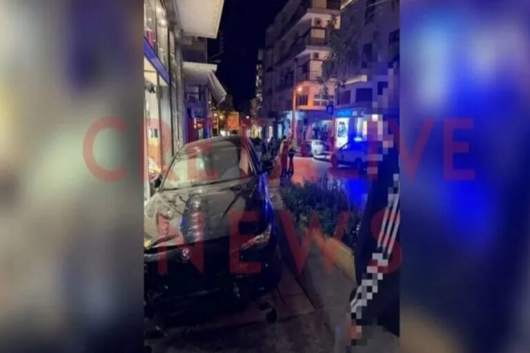 Ηράκλειο: Αυτοκίνητο παρέσυρε 27χρονη και «καρφώθηκε» σε βιτρίνα καταστήματος