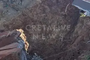 Κρήτη: Κατολίσθηση στην Αγία Πελαγία – Αποκολλήθηκε μπαλκόνι ξενοδοχείου