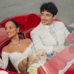 Ο υπέρλαμπρος γάμος του Λεκλέρ στο Μονακό – Η βόλτα με την ιστορική Ferrari Testarossa του 1957 και η εκθαμβωτική νύφη που «έκλεψε» την παράσταση [εικόνες – βίντεο]