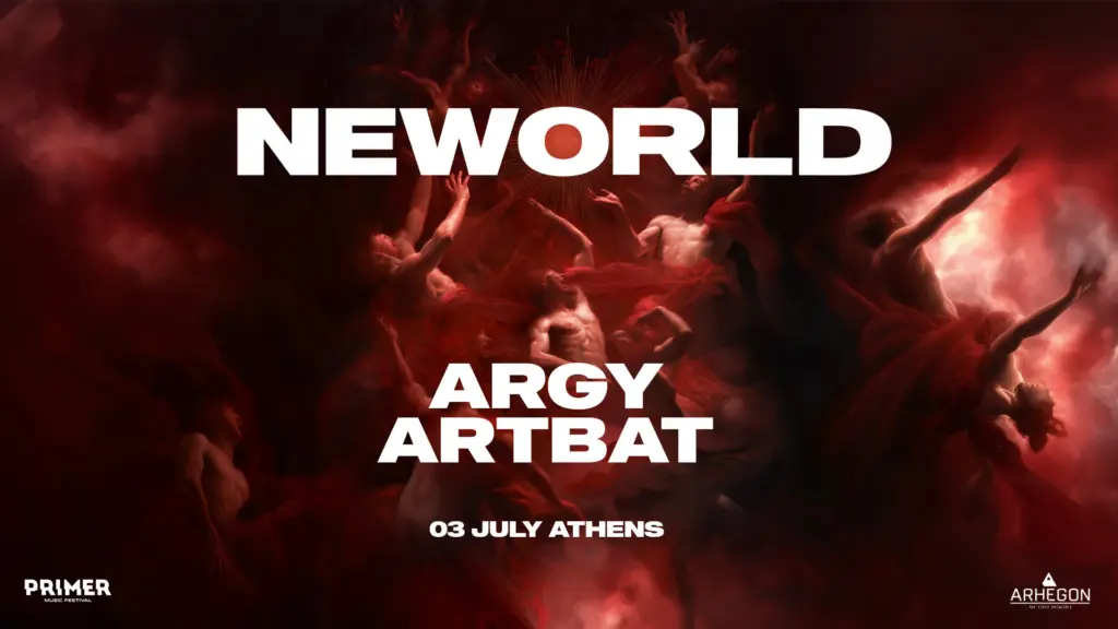 Παρασκευή 3 Ιουλίου ARGY και ARTBAT στην Αθήνα με το NEWORLD