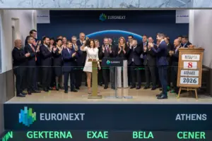 Η CrediaBank χτύπησε το καμπανάκι της Συνεδρίασης του Χρηματιστηρίου Αθηνών