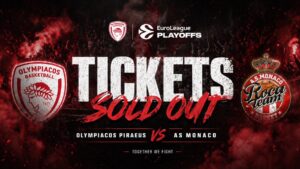 Ολυμπιακός: «Εξαφανίστηκαν» τα εισιτήρια σε 55 λεπτά – Κατάμεστο το ΣΕΦ για τα ματς με Μονακό