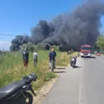 Φωτιά σε επιχείρηση στην Καλαμάτα Πηγή φωτογραφίας: ΕΡΤ