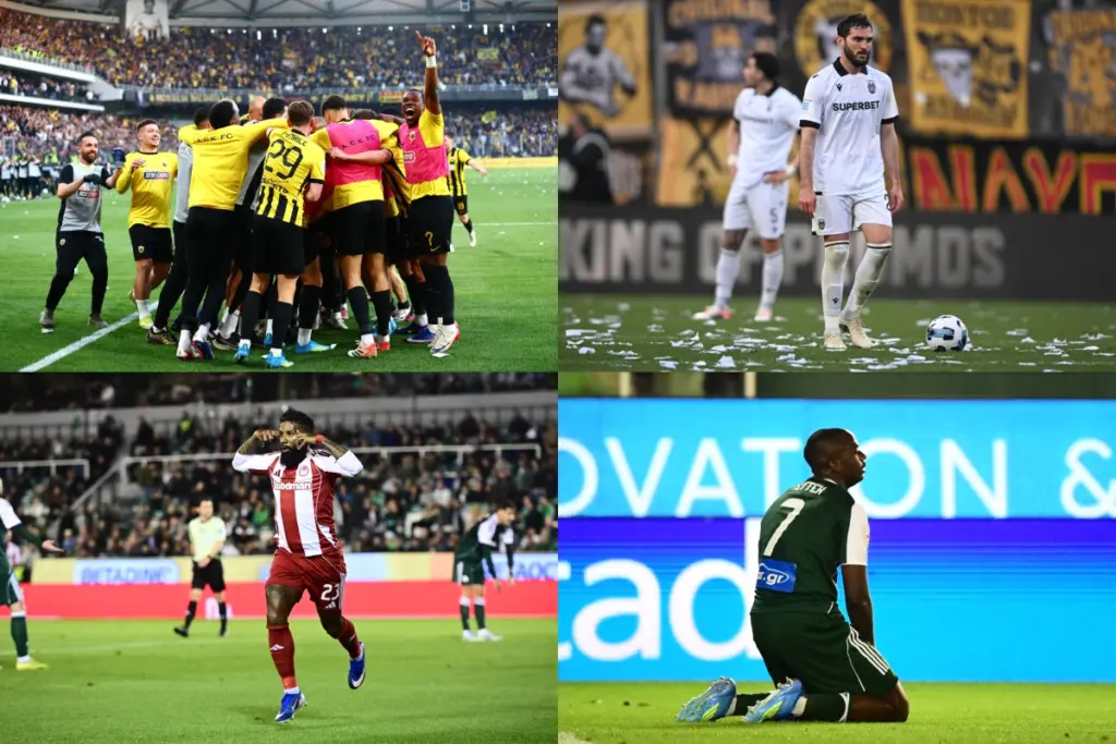 Play off: «Καλπάζει» η ΑΕΚ στη μάχη του πρωταθλήματος – «Ζωντανός» ο Ολυμπιακός, έχασε έδαφος ο ΠΑΟΚ, «φάντασμα» ο Παναθηναϊκός [βίντεο]