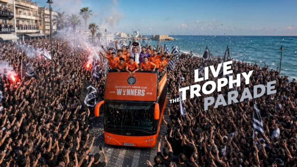 Live streaming: Η παρέλαση του κυπελλούχου Ελλάδος ΟΦΗ στους δρόμους του Ηρακλείου