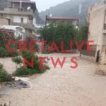 Κρήτη: «Ποτάμια» οι δρόμοι στον Τσούτσουρα – Ζημιές από την ισχυρή βροχόπτωση [Βίντεο]