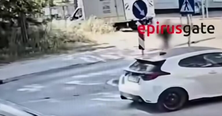 Ιωάννινα: Βίντεο-σοκ από παράσυρση ανήλικης – Διέσχιζε διάβαση πεζών