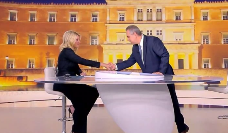 «Ήταν τιμή μου» και «δική μου» – Η ιδιαίτερη στιγμή ανάμεσα σε Κοσιώνη και Χιώτη στον αέρα του δελτίου του ΣΚΑΪ