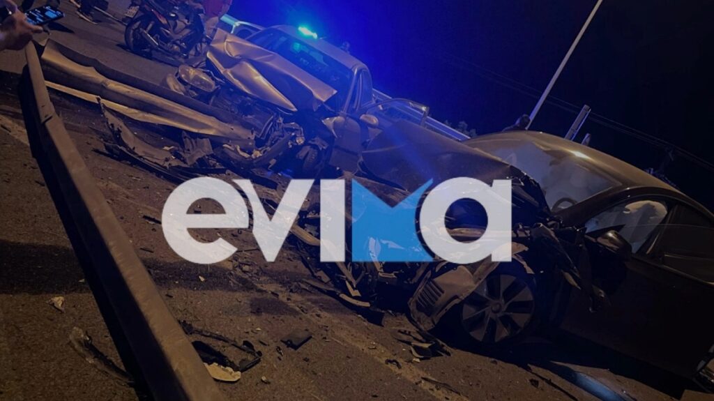 Τροχαίο στην εθνική Χαλκίδας – Σχηματαρίου: Τρεις τραυματίες μετά από σφοδρή καραμπόλα