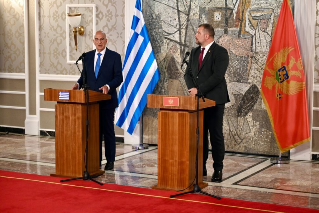 Συνάντηση Δένδια με τον Μαυροβούνιο ομόλογό του: Στο επίκεντρο η ανάγκη στρατηγικής αυτονομίας της Ε