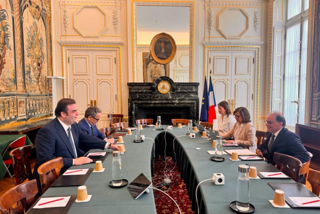 Τετ α τετ Πιερρακάκη με τον νέο Διοικητή της Τράπεζας της Γαλλίας, Emmanuel Moulin για την ευρωπαϊκή