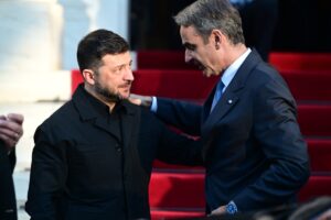 Με τον Ζελένσκι συναντήθηκε στις Βρυξέλλες ο Μητσοτάκης - Του έθεσε το ζήτημα με το ουκρανικό θαλάσσιο drone στη Λευκάδα