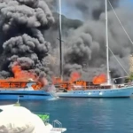 Παξοί: Υπό έλεγχο η φωτιά σε δύο σκάφη στο λιμάνι του Γαΐου – Βίντεο από τη στιγμή της καταστροφής