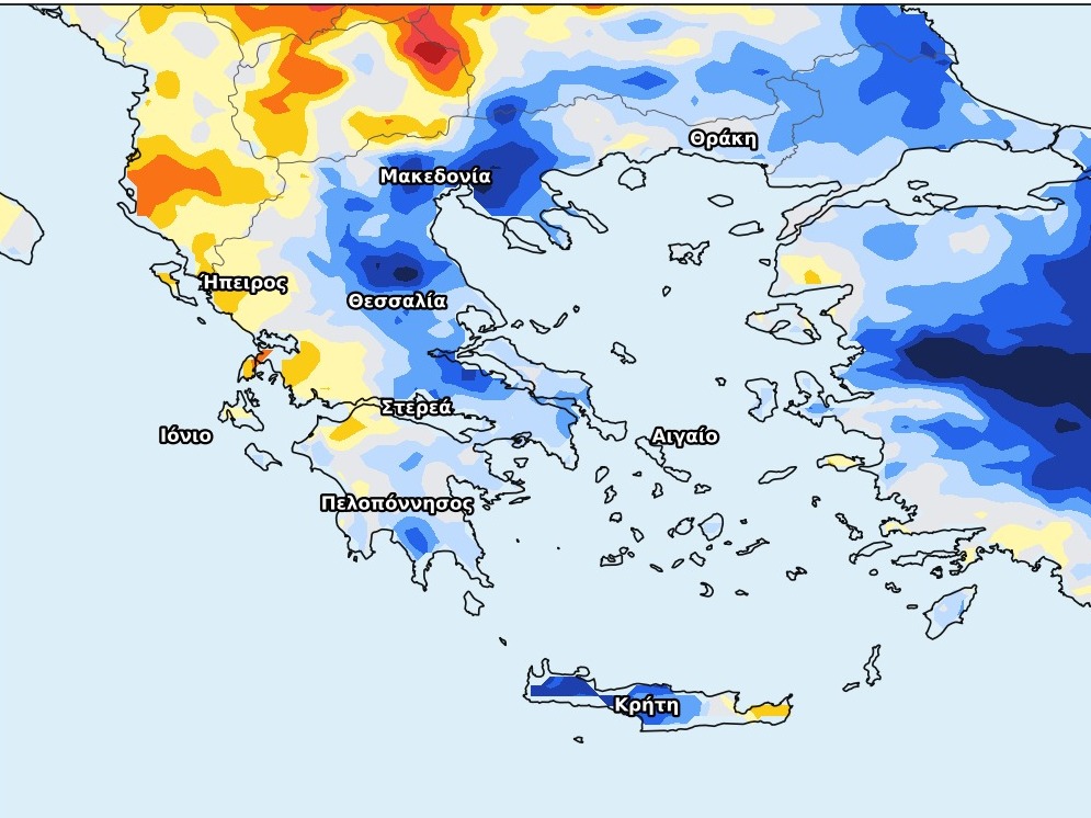 Ποιες περιοχές της Ελλάδας επωφελήθηκαν από τις βροχές σύμφωνα με τον Κολυδά