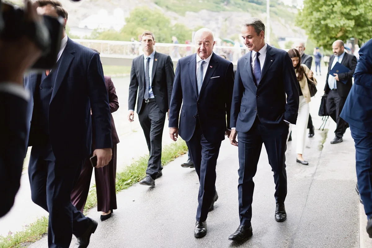 Συνάντηση του Πρωθυπουργού Κυριάκο Μητσοτάκη με τον Καγκελάριο της Αυστρίας, Christian Stocker, στο Σάλτσμπουργκ