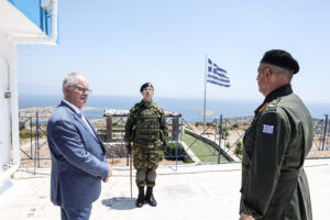 Επίσκεψη Τασούλα στο Αγαθονήσι: «Ακλόνητη η ελληνική κυριαρχία στα σύνορα»