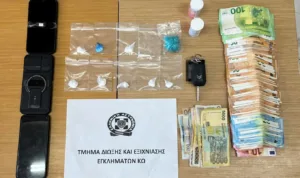 Κως: Στα χέρια της ΕΛ.ΑΣ. 35χρονος με κοκαΐνη και μετρητά σε ευρώ και λεκ Αλβανίας