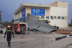 Κακοκαιρία: Χαλάζι και ισχυρά μπουρίνια σάρωσαν Λαμία και Φθιώτιδα 