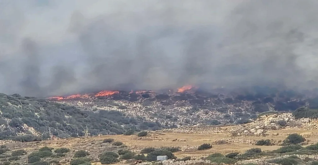 Φωτιά στην Πάρο: Ενισχύθηκαν οι δυνάμεις από Πειραιά, Σύρο και Νάξο- Εκκενώθηκαν 5 περιοχές