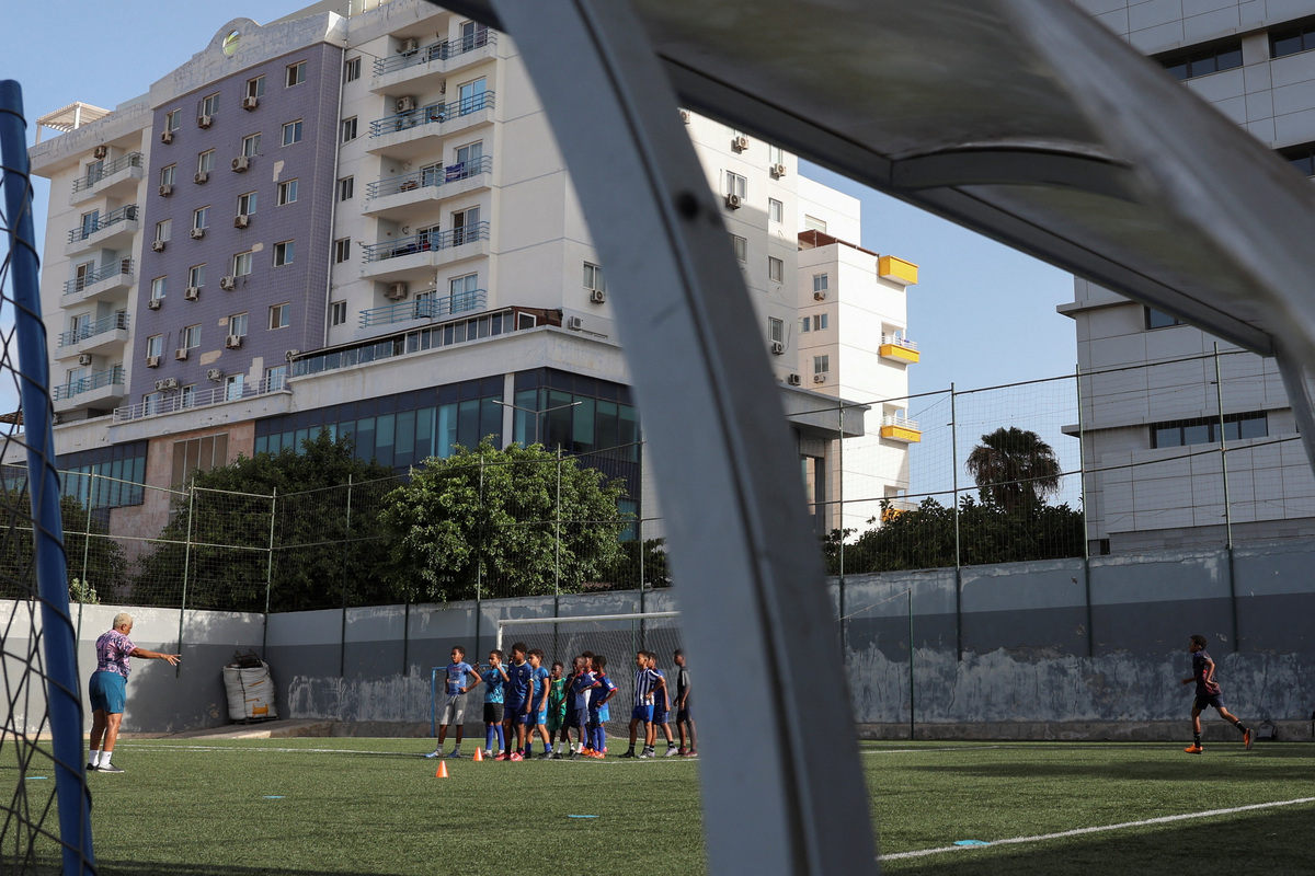Προπόνηση στην ακαδημία ποδοσφαίρου στο Πράσινο Ακρωτήρι. Πηγή: REUTERS/Sodiq Adelakun