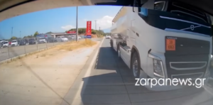 Κρήτη: Συνελήφθη οδηγός βυτιοφόρου για επικίνδυνες προσπεράσεις στον ΒΟΑΚ [Δείτε βίντεο]