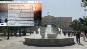 Καύσωνας: 43,5°C έπιασε το Λευκοχώρι Φθιώτιδας – Έρχεται «ανάσα» δροσιάς από αύριο