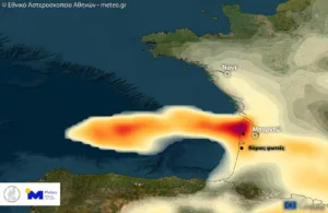 Copernicus: Πάνω από 500 χλμ. ταξίδεψε ο καπνός από τις φωτιές στη Δυτική Γαλλία