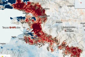 Πόρτο Γερμενό: Έως και 14°C αυξήθηκε μετά τη φωτιά η θερμοκρασία του εδάφους