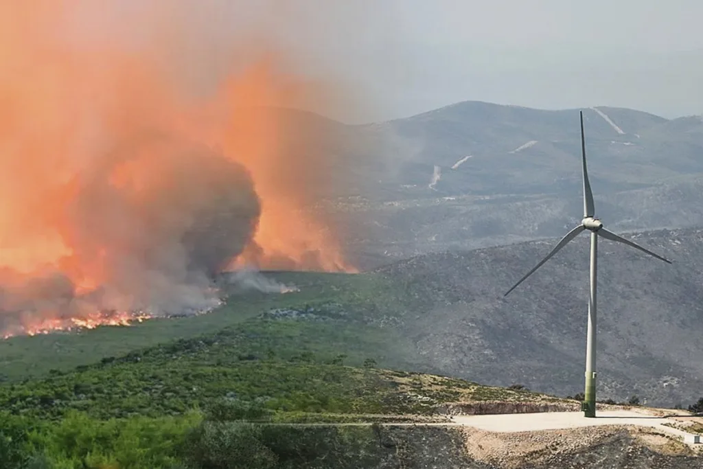 Σαρωτικοί έλεγχοι σε όλα τα αιολικά πάρκα – Τα πιθανά «σημεία μηδέν» των πυρκαγιών 