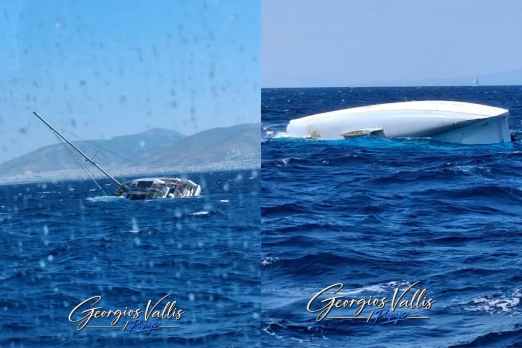 Σαρωνικός: Η επιχείρηση διάσωσης του καταμαράν στις Φλέβες [Εικόνες]
